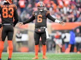 Baker Mayfield most likely played his last game with the Cleveland Browns and he’s the subject of trade rumors with a shot at a second chance with the Seattle Seahawks or Carolina Panthers. (Image: Jason Miller/Getty)