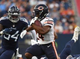 Chicago Bears running back Khalil Herbert should see big volume this week with the team's top-two running backs out. (Image: Christopher Hanewinckel-USA TODAY Sports)