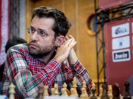 Levon Aronian (pictured) advanced to the finals of the Airthings Masters, where he’ll battle Teimour Radjabov for the title. (Image: Niki Riga)