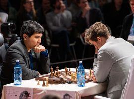 Wesley So (left) seeks a second straight Champions Chess Tour title at the Airthings Open, though he’ll have to contend with Magnus Carlsen (right) and others. (Image: Nick Barton/Manila Bulletin)